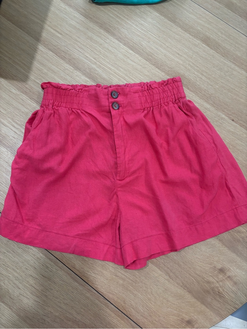 Farm Rio Pink linen blend shorts - Size Small
